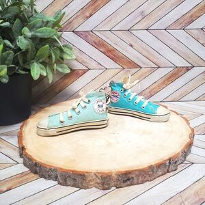 Vintage Converse Chuck Taylor Sports Club Keychains Blue Mint